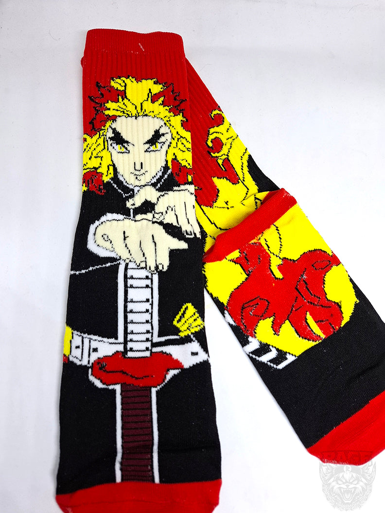 Calcetines de Rengoku (Rojo) - Demon Slayer