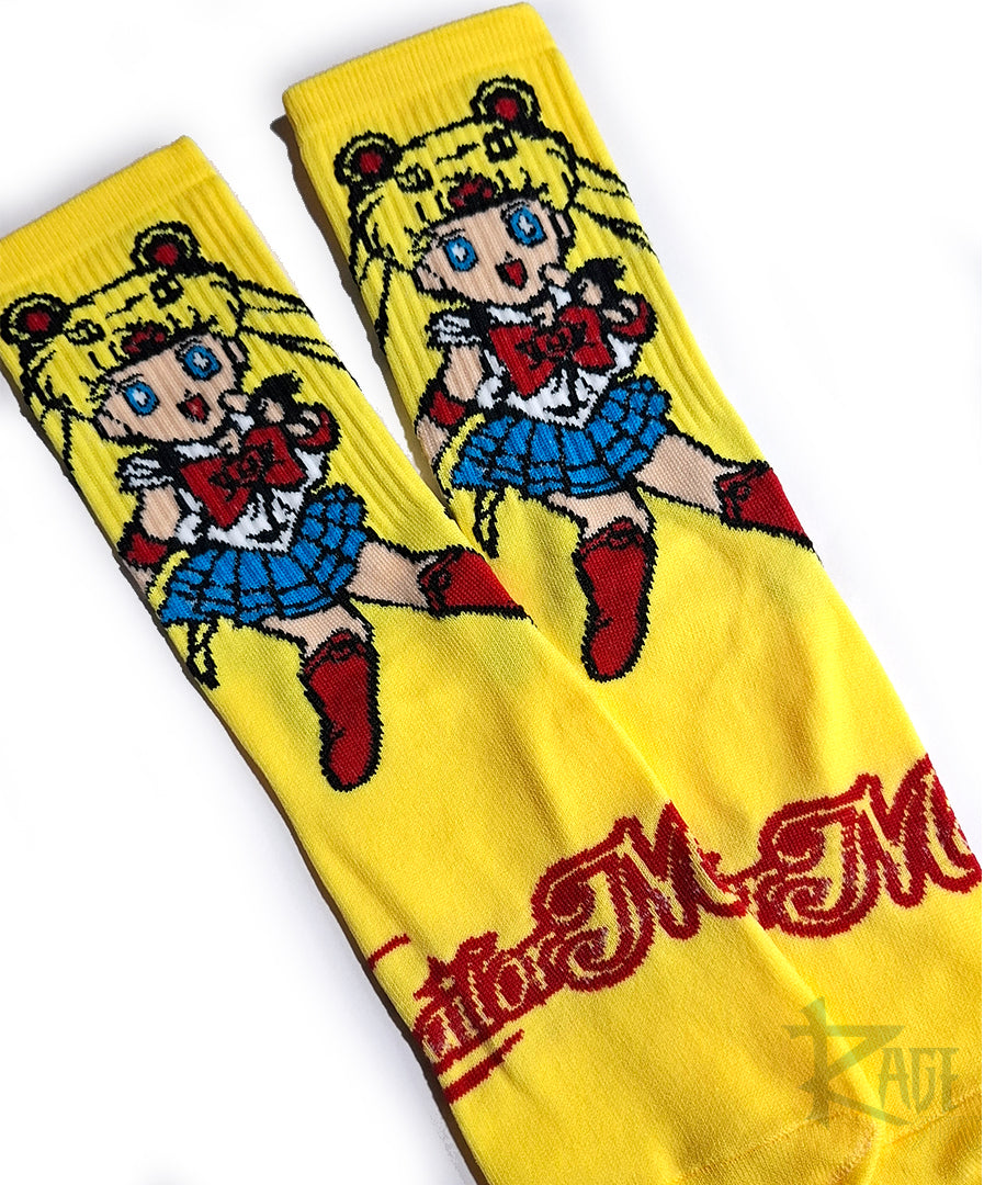 Calcetines de Sailor Moon personajes (1 par)
