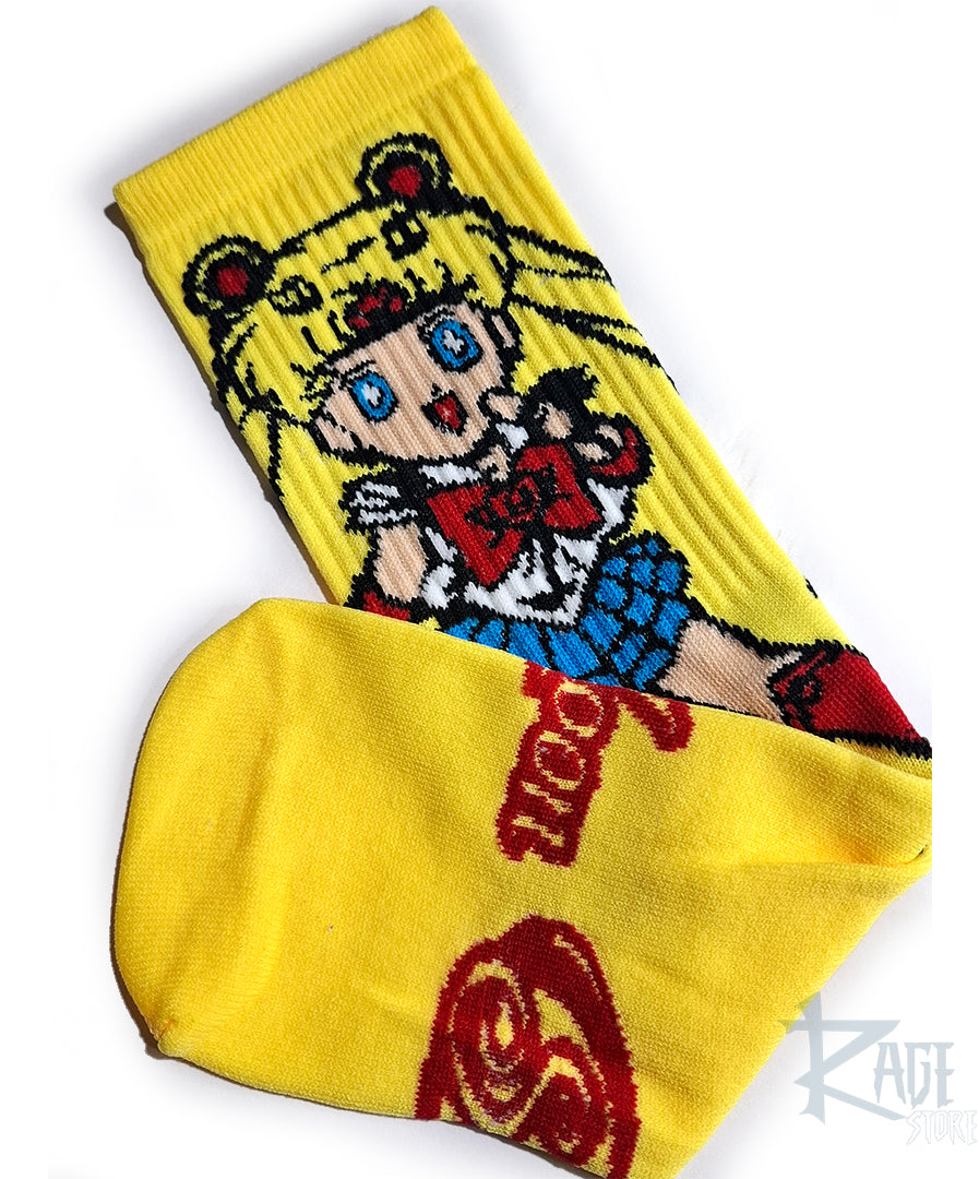 Calcetines de Sailor Moon personajes (1 par)
