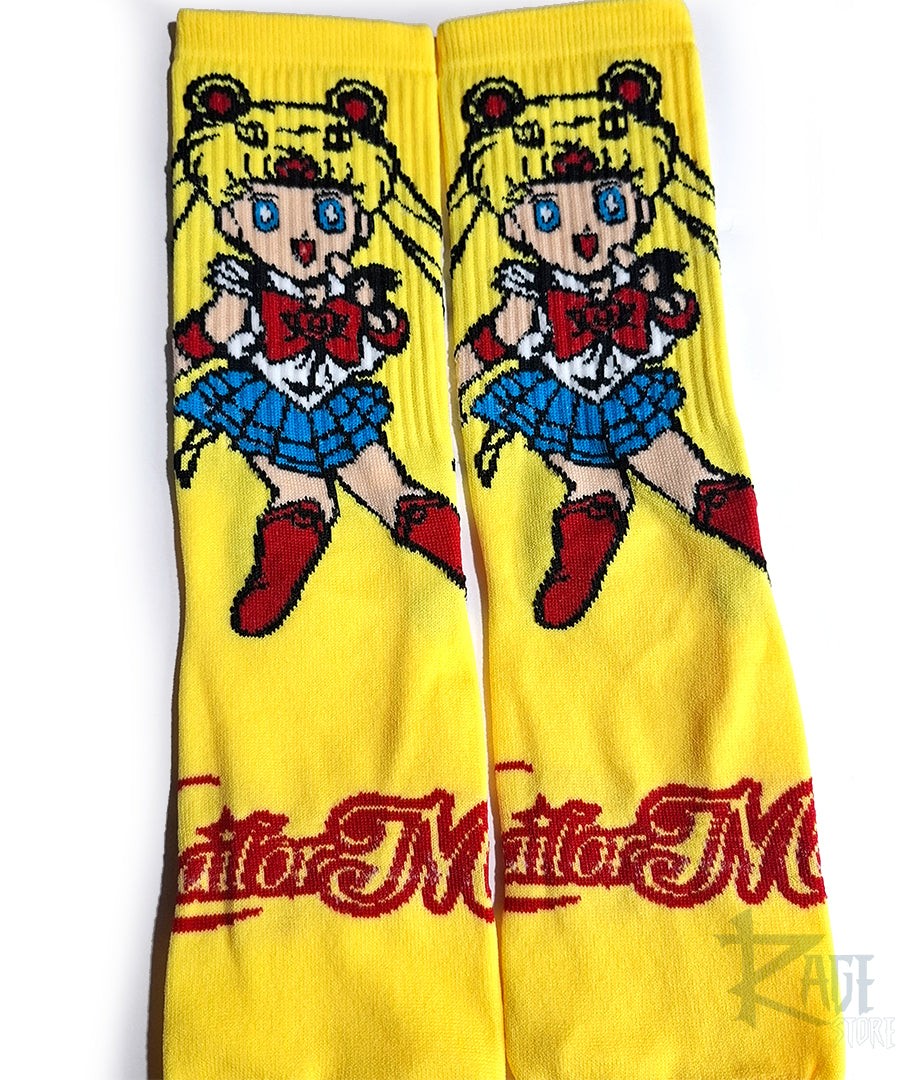 Calcetines de Sailor Moon personajes (1 par)