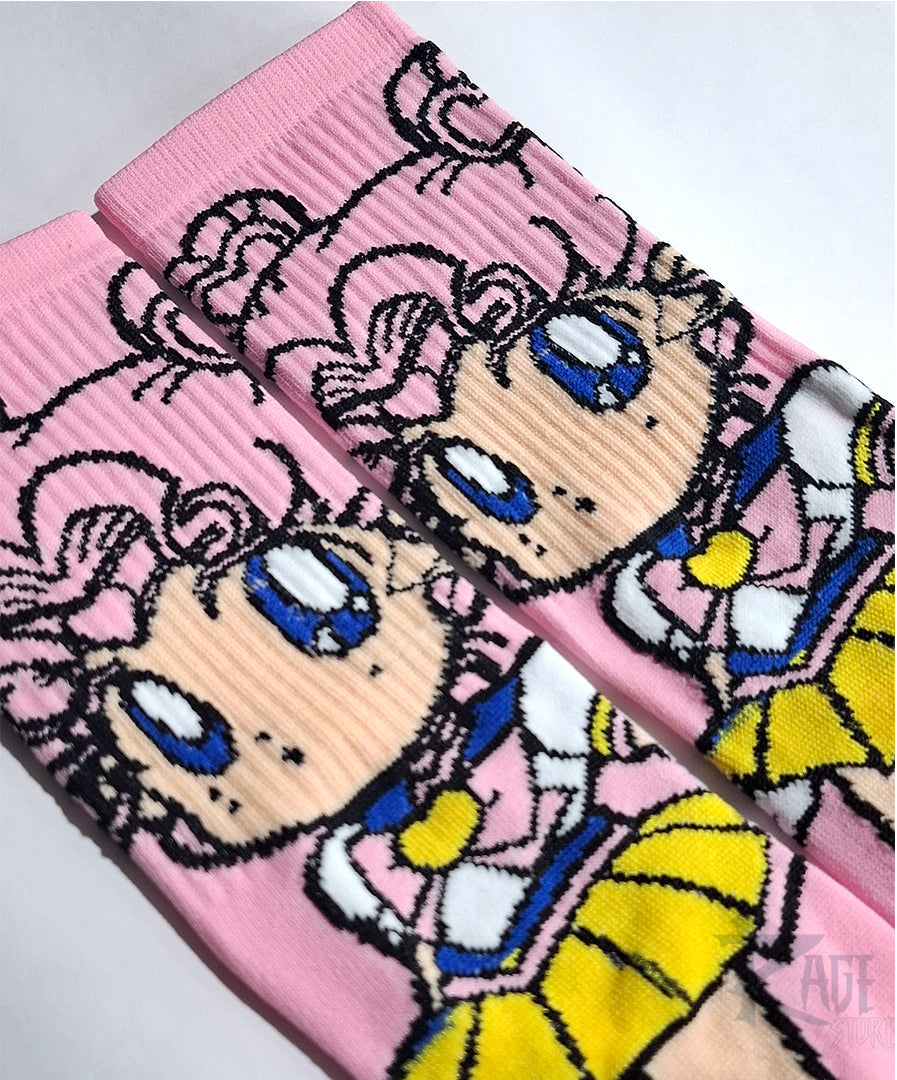 Calcetines de Sailor Moon personajes (1 par)