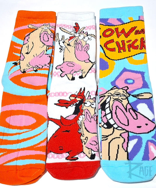 Calcetines de La Vaca y El Pollito (1 par)