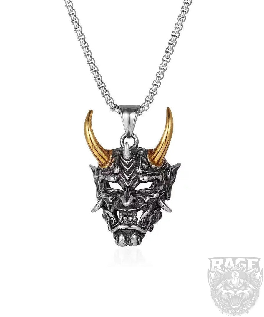 Collar Máscara Hannya v2