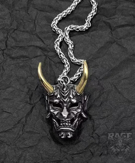 Collar Máscara Hannya v2