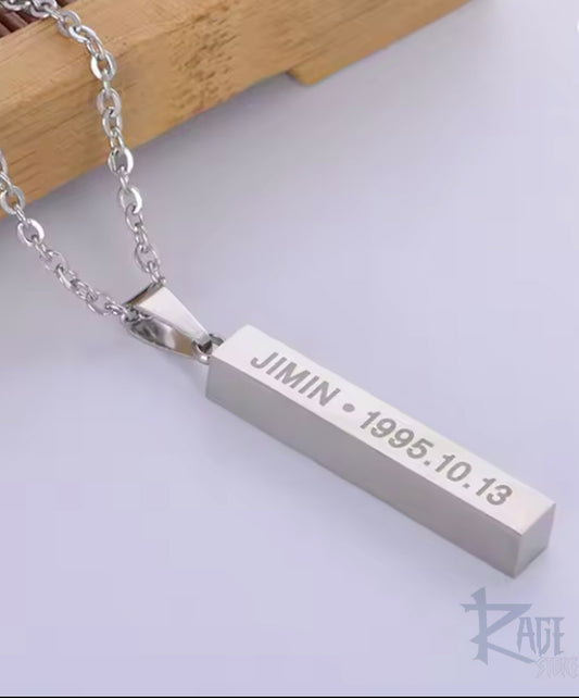 Collar de barra de Jimin - BTS