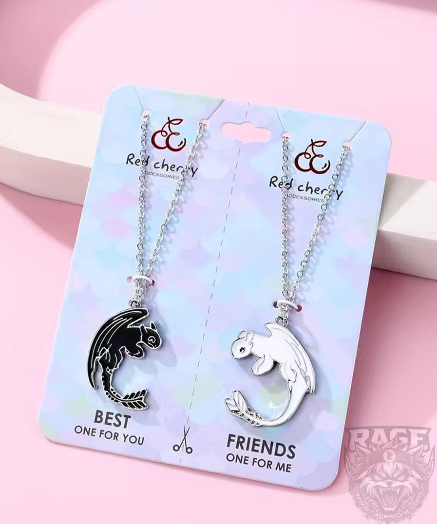 2x kit de Collares de Dragones - Chimuelo y furia Luminosa