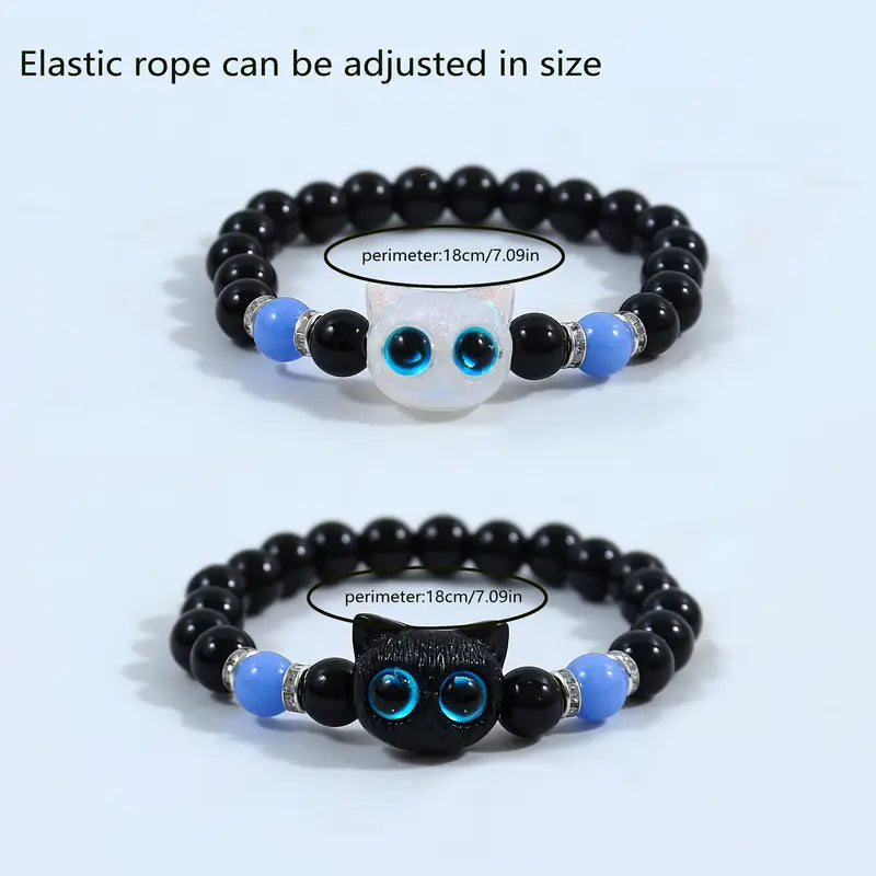 Set Collares y pulseras Chimuelo y Furia Luminosa (2 pulseras y 2 collares) - Para parejas o BFF