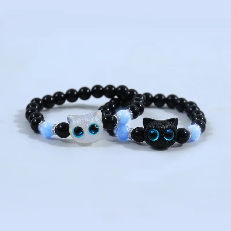 Set Collares y pulseras Chimuelo y Furia Luminosa (2 pulseras y 2 collares) - Para parejas o BFF