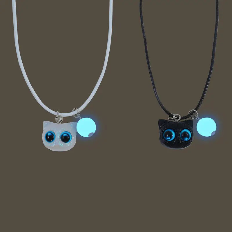 Set Collares y pulseras Chimuelo y Furia Luminosa (2 pulseras y 2 collares) - Para parejas o BFF