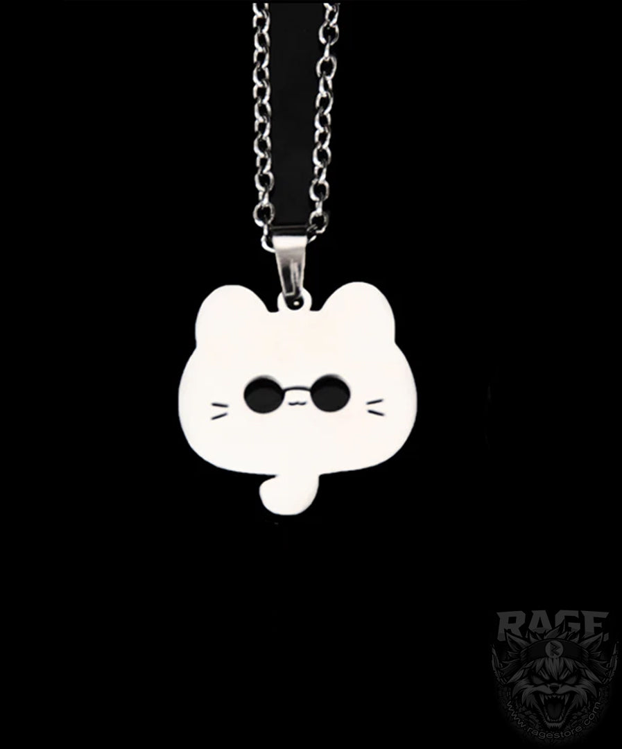 Collar Gojo Gato plateado - Jujutsu Kaisen