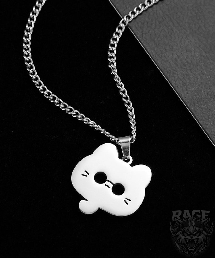 Collar Gojo Gato plateado - Jujutsu Kaisen