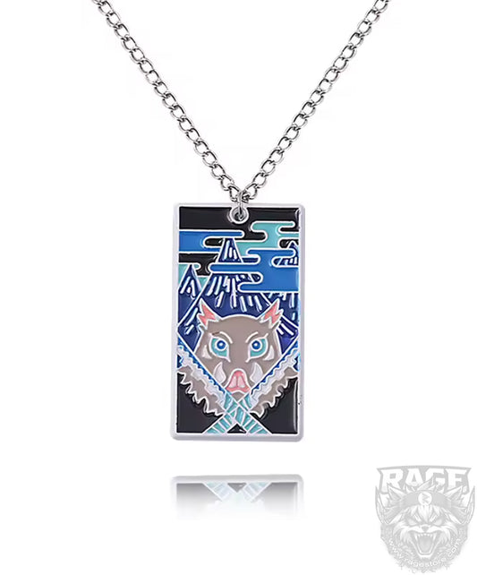 Collar Inosuke metálico - Kimetsu No Yaiba