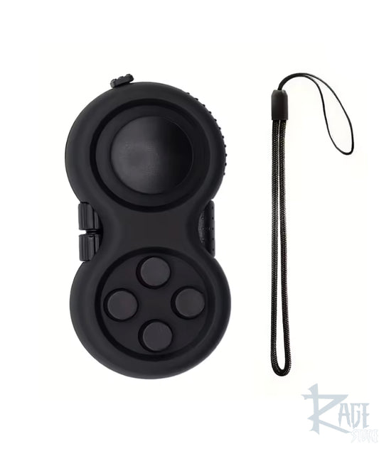 Fidget antiestrés - anti ansiedad estilo control Gaming Negro