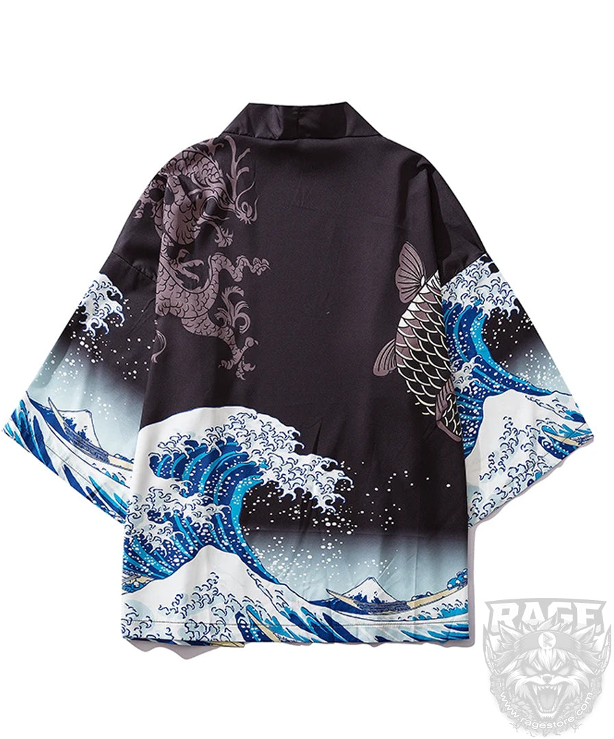 Haori /túnica Tsunami - Japón