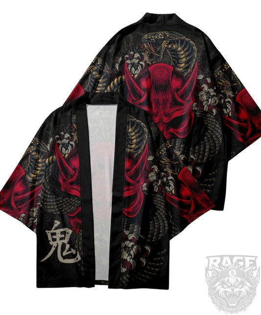 Haori /túnica Hannya Hebi 蛇 Serpiente - Japón