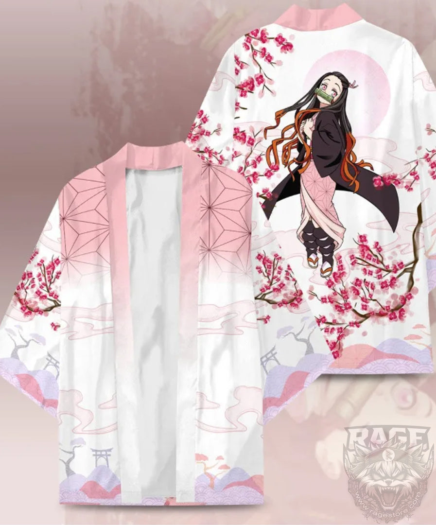 Haori /túnica Nezuko Sakura - Demon Slayer