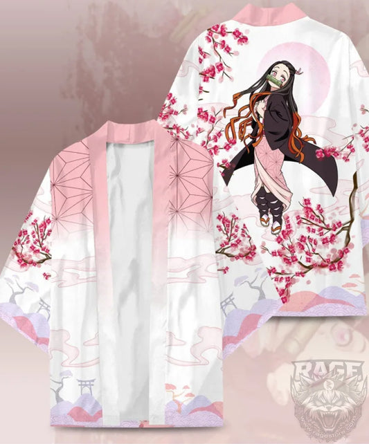 Haori /túnica Nezuko Sakura - Demon Slayer
