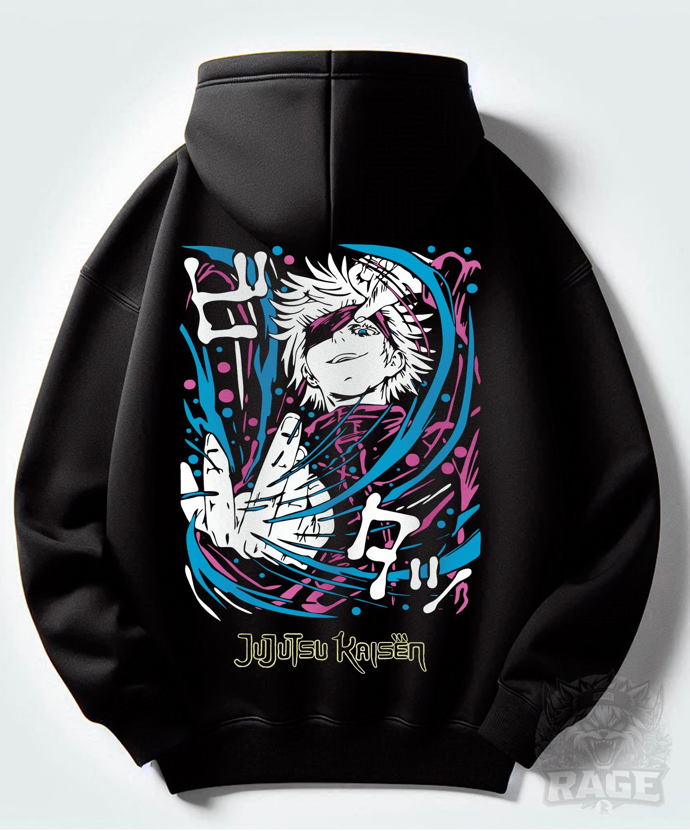 Hooodie negro Gojo Satoru Poder - Jujutsu Kaisen