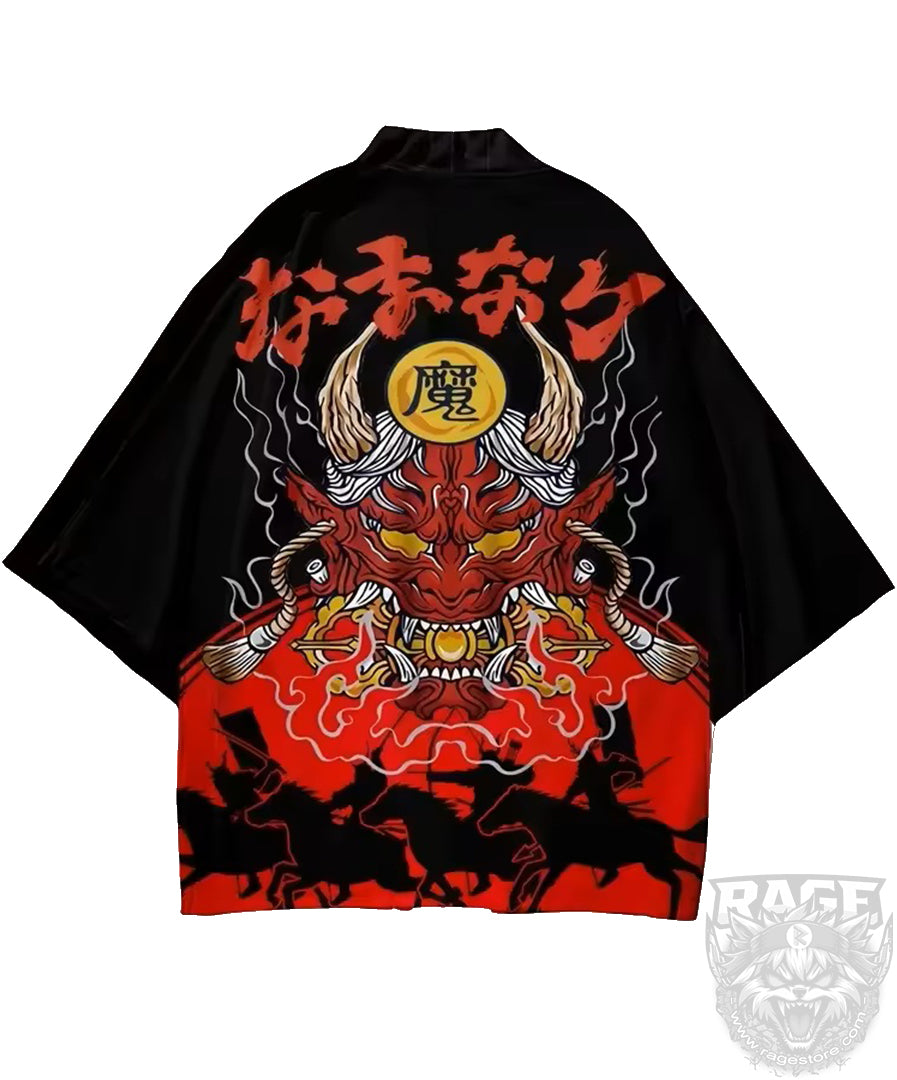 Haori /túnica Guerreros Samurai Hannya - Japón