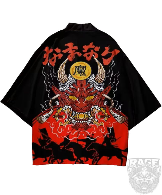 Haori /túnica Guerreros Samurai Hannya - Japón