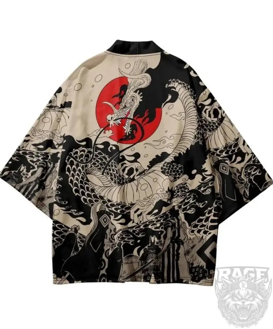 Haori /túnica Sol y Dragón - Japón
