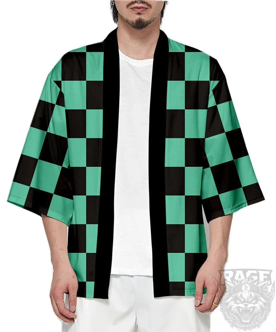 Haori /túnica Kimono de Tanjiro - Demon Slayer