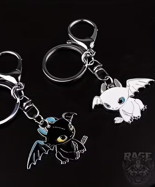 2x kit de llaveros Dragones - Chimuelo y furia Luminosa