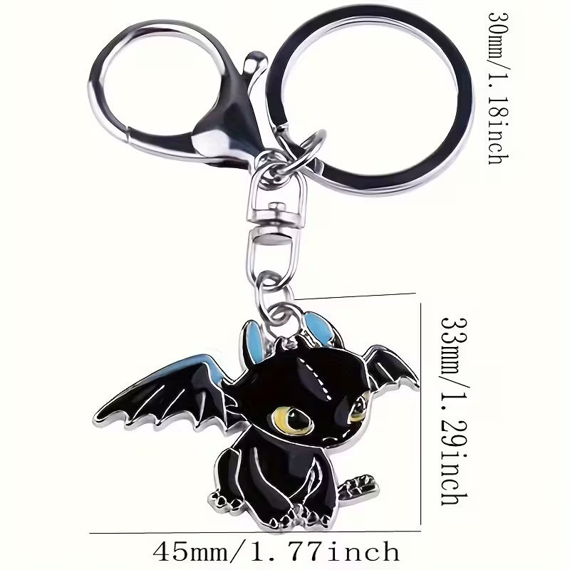 2x kit de llaveros Dragones - Chimuelo y furia Luminosa