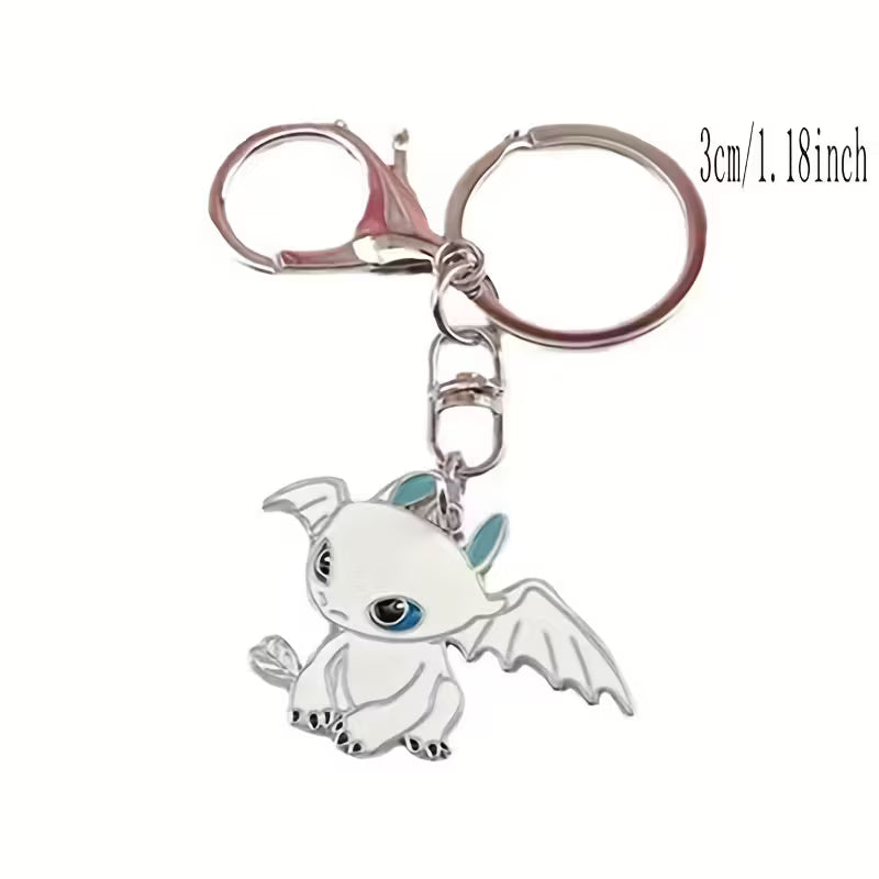 2x kit de llaveros Dragones - Chimuelo y furia Luminosa