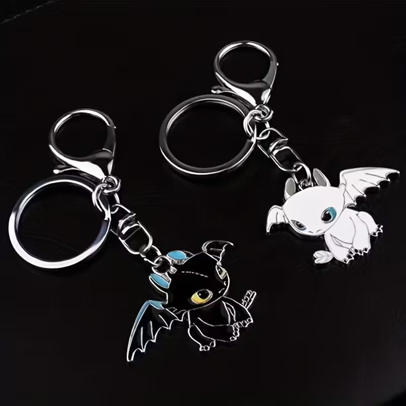 2x kit de llaveros Dragones - Chimuelo y furia Luminosa