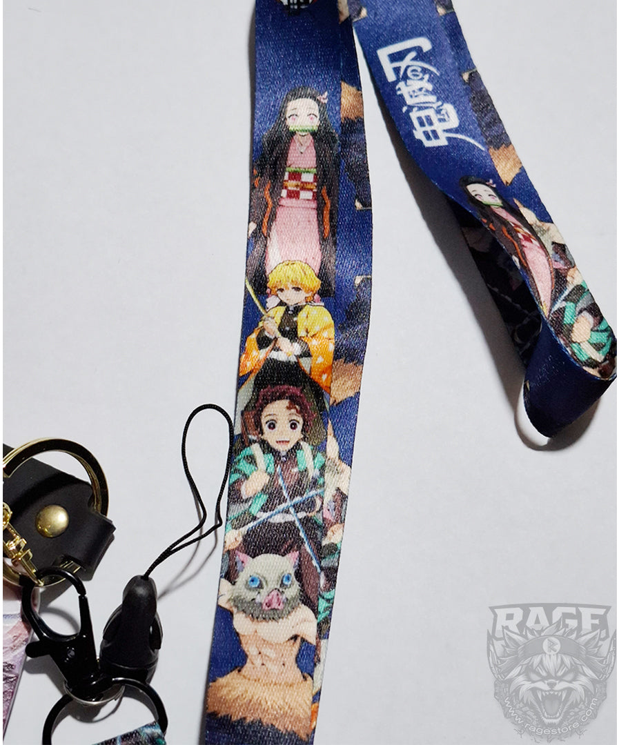 Lanyard Inosuke ataque + porta documento - Demon Slayer