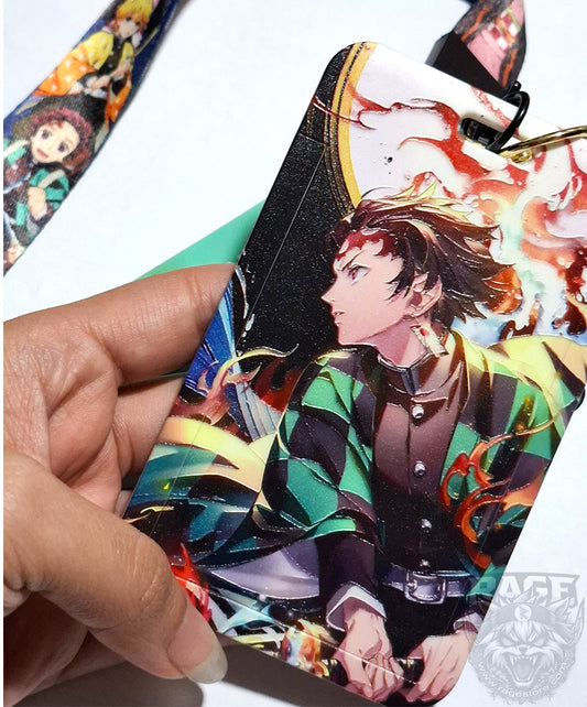 Lanyard Tanjiro + porta documento - Demon Slayer