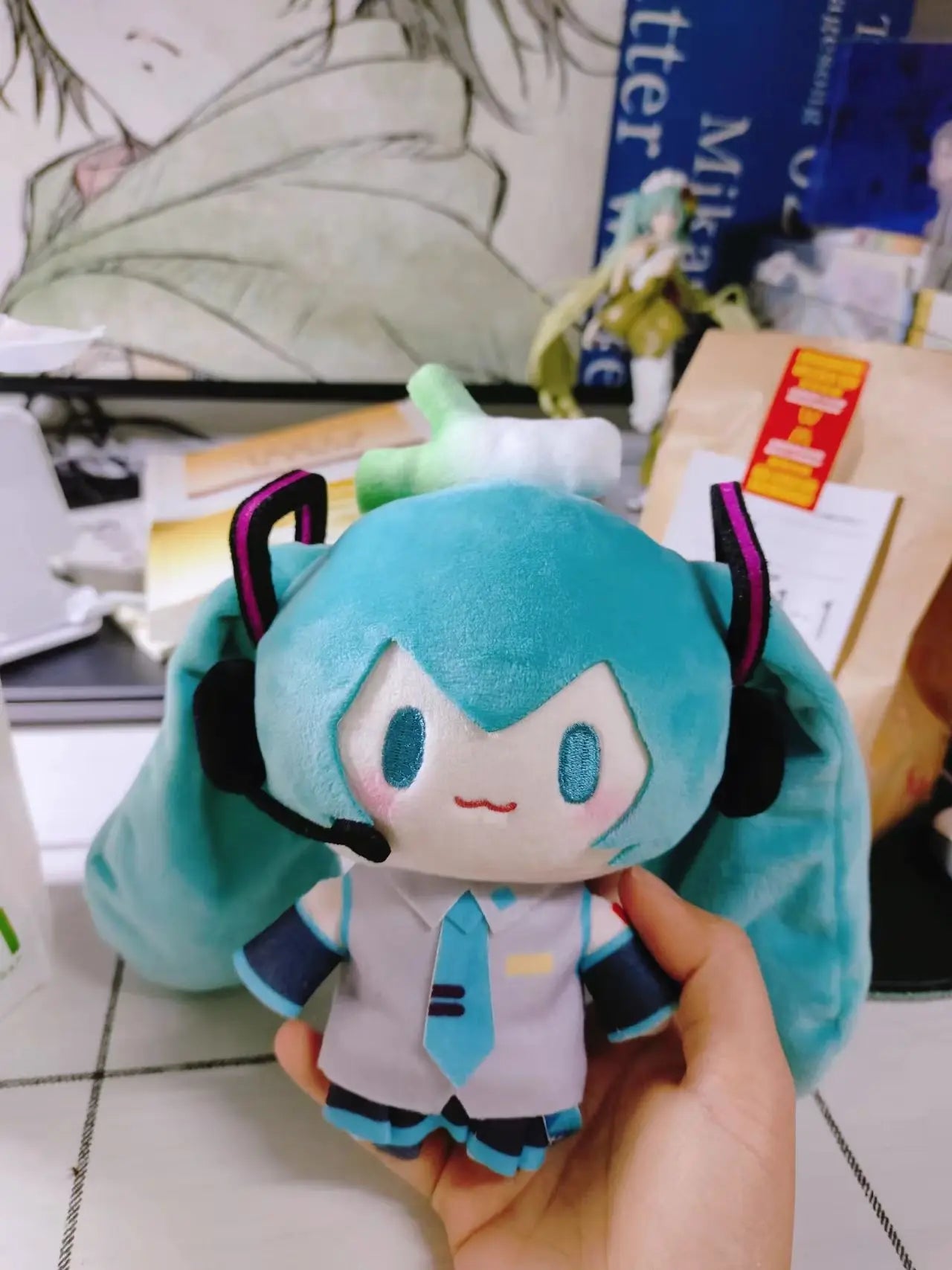 Miku chibi llavero de peluche Bag Charm