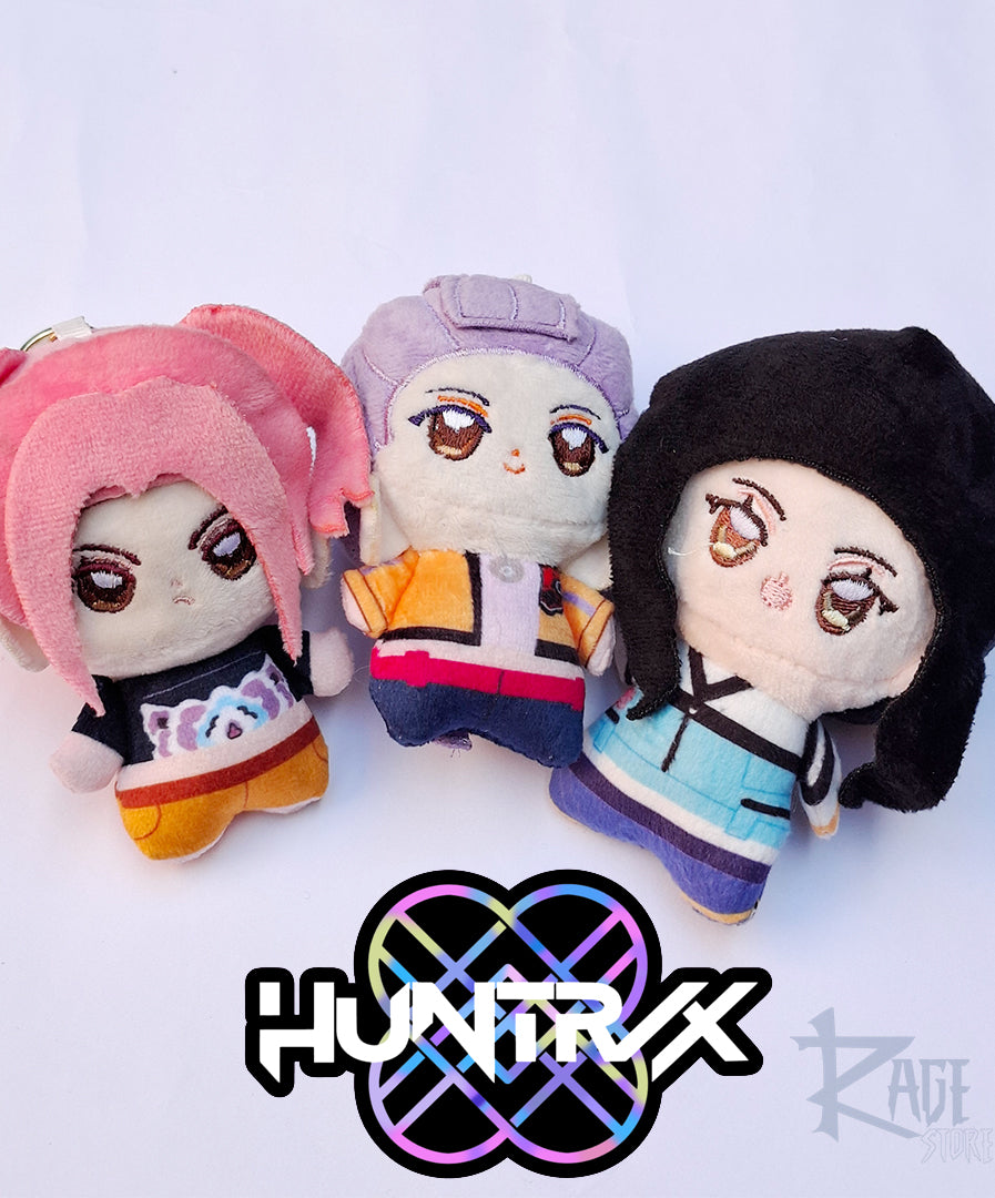 1x Llavero Huntrix personajes Kpop Demon Hunters - Bag charm de peluche
