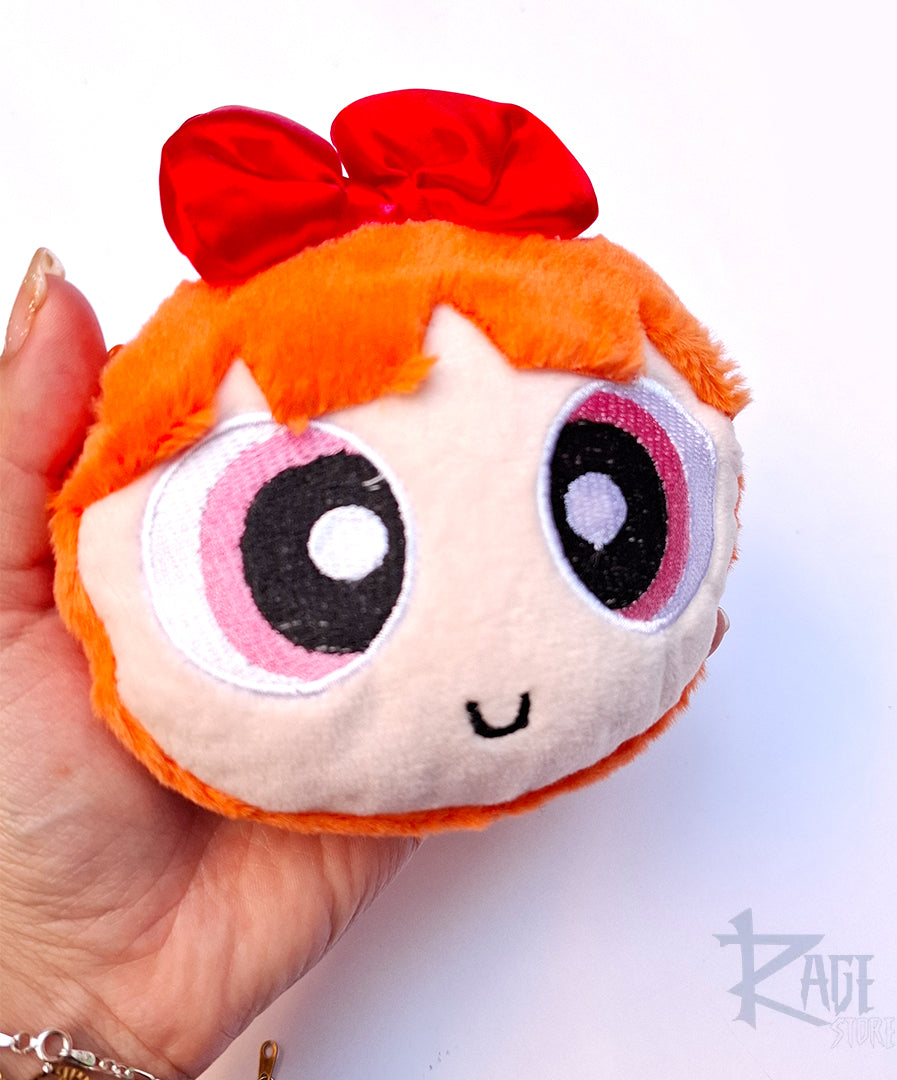 1x Monedero llavero de peluche de las Chicas Superpoderosas - Bag Charm (Bombon, Burbuja o Bellota)