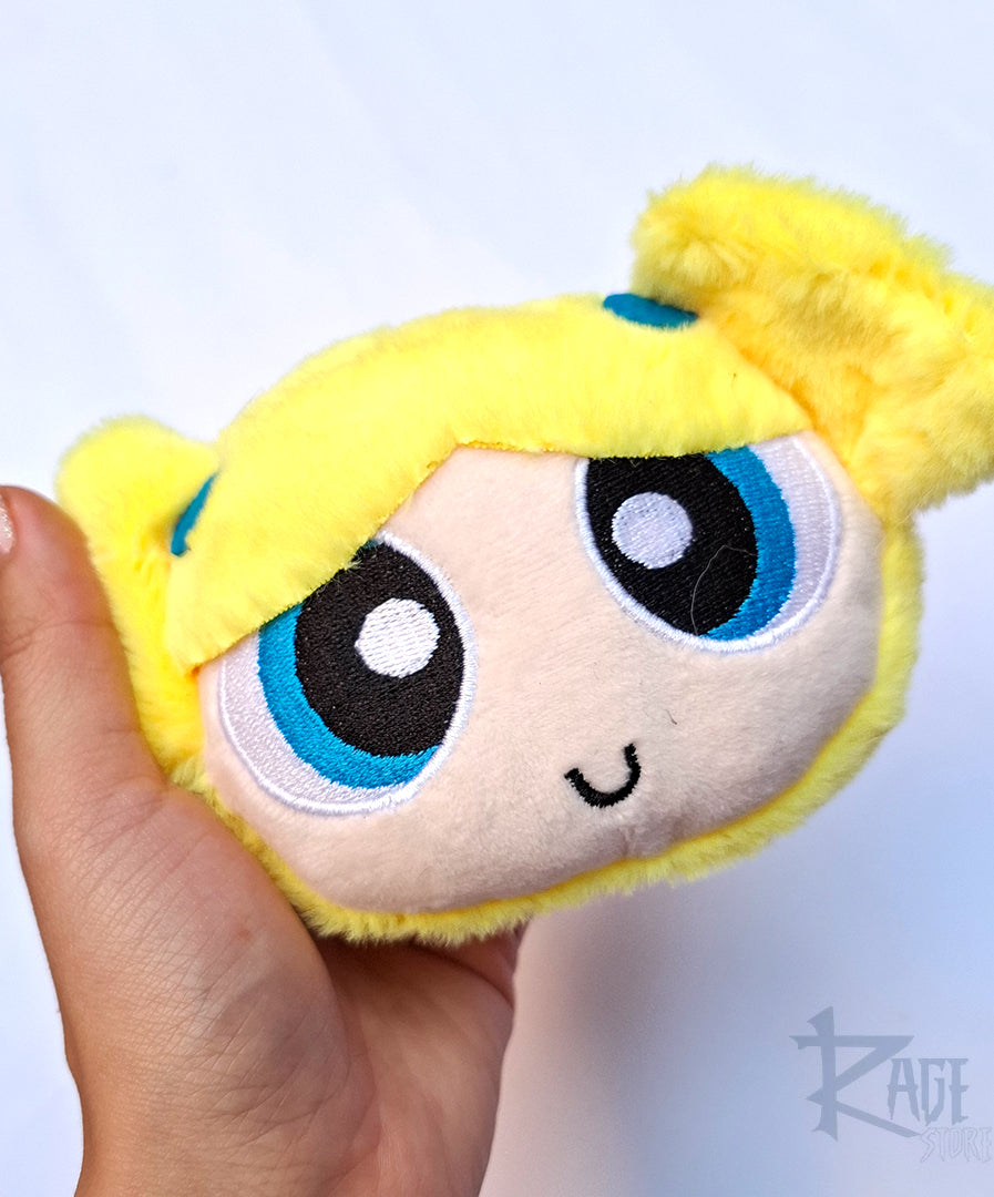 1x Monedero llavero de peluche de las Chicas Superpoderosas - Bag Charm (Bombon, Burbuja o Bellota)