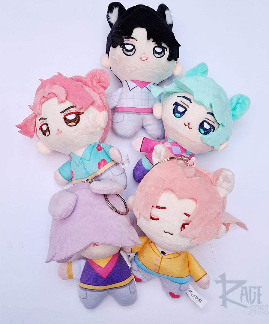 1x Llavero Saja Boys personajes Kpop Demon Hunters - Bag charm de peluche