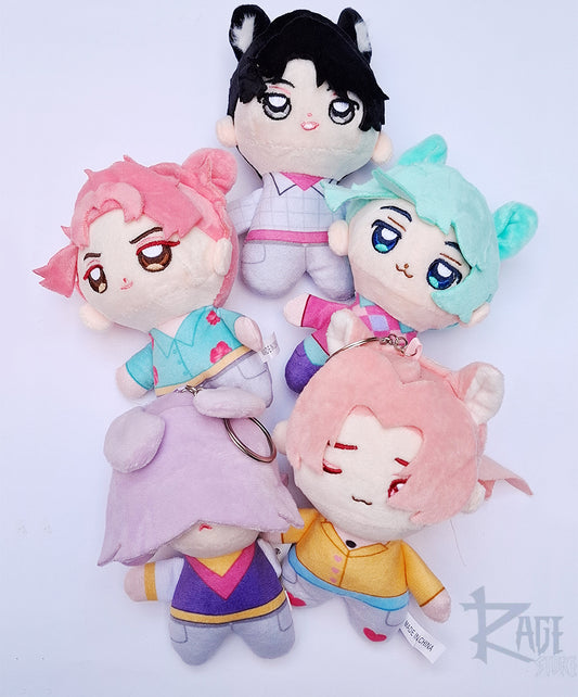 1x Llavero Saja Boys personajes Kpop Demon Hunters - Bag charm de peluche