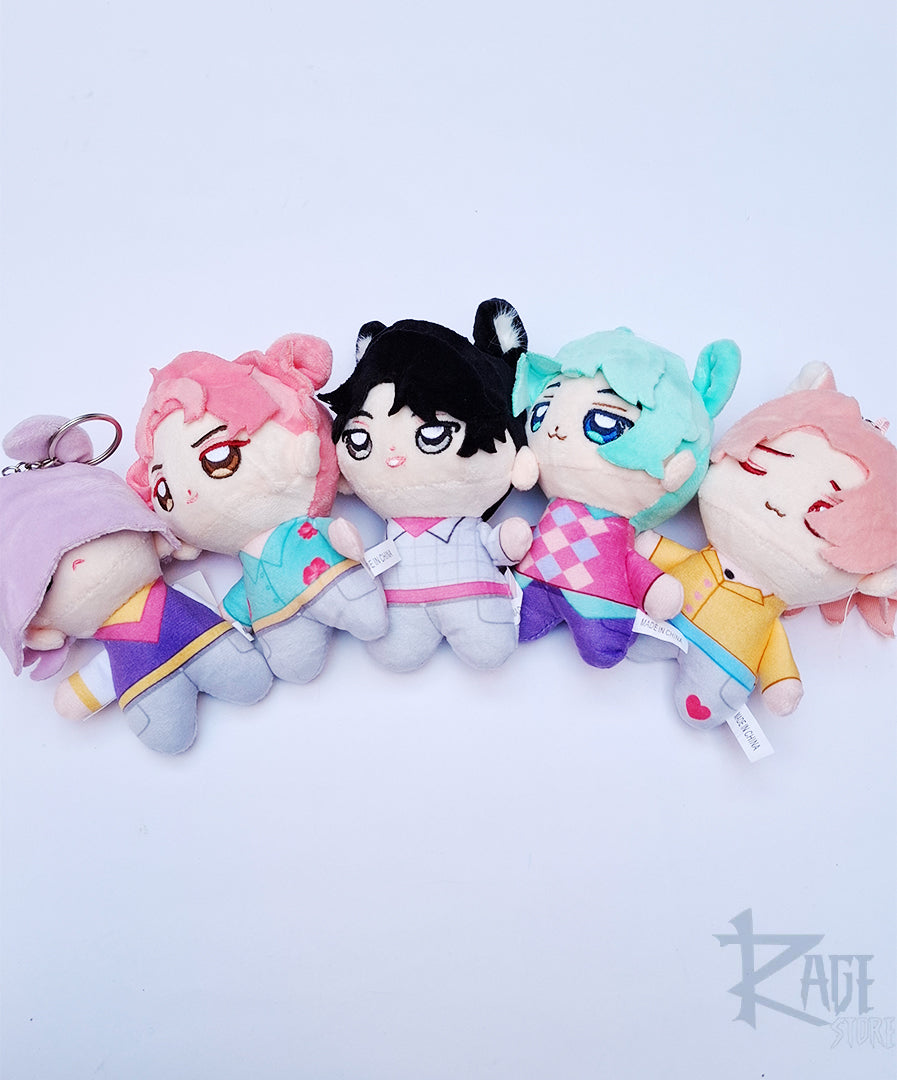 1x Llavero Saja Boys personajes Kpop Demon Hunters - Bag charm de peluche