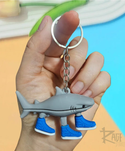 Llavero Tralalero Tralala tiburón con tenis - Italian Brainrot