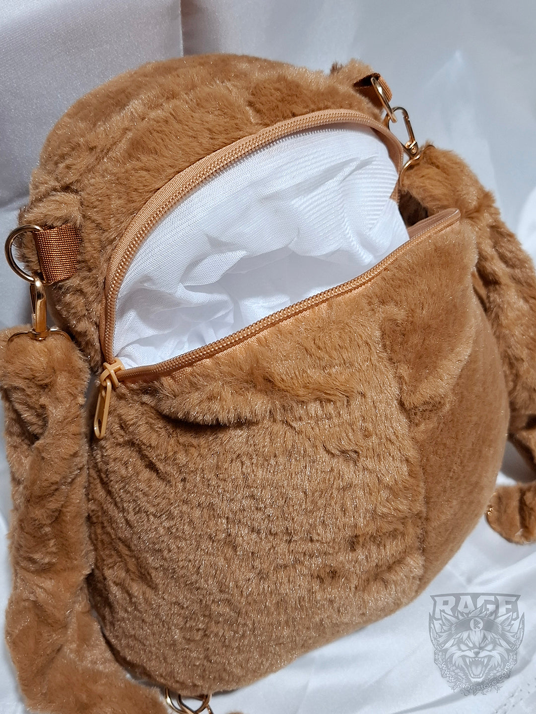 Mochila de peluche de Capibara Con Hamburguesa