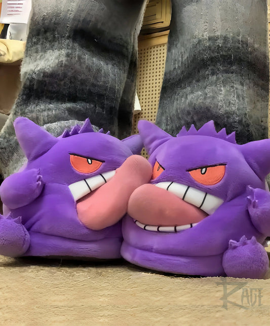 Pantuflas de Gengar que saca la lengua - Pokemon