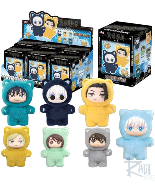 Peluche llavero SORPRESA Jujutsu Kaisen Chibi estilo Labubu (RANDOM)- llavero de peluche Bag Charm