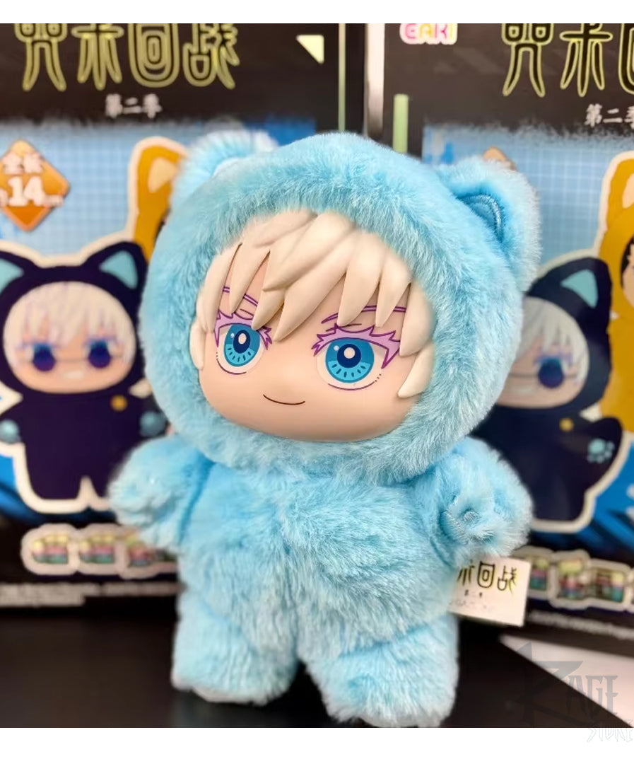 Peluche llavero SORPRESA Jujutsu Kaisen Chibi estilo Labubu (RANDOM)- llavero de peluche Bag Charm