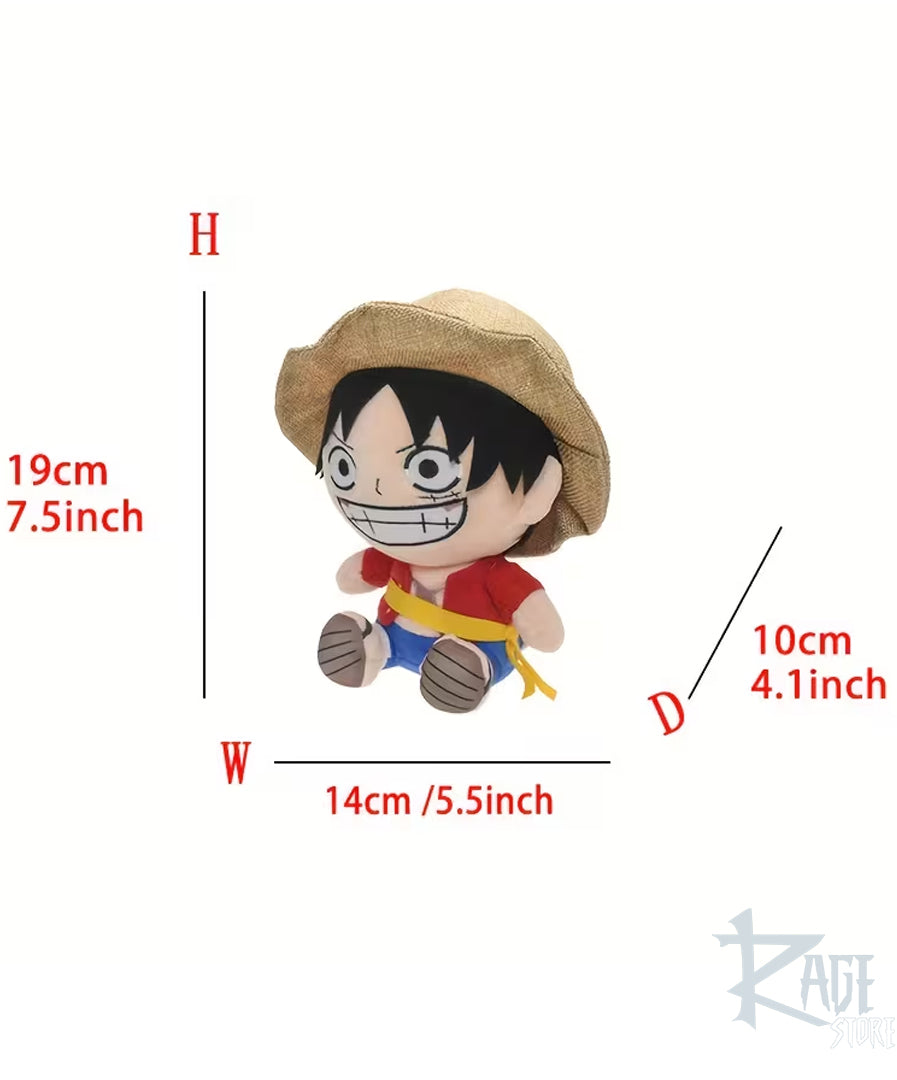 Peluche de Luffy chibi (20 cm) - One Piece