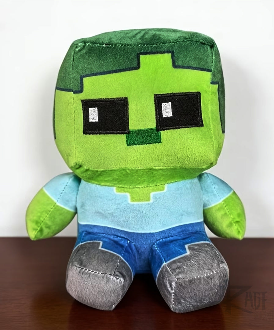 Peluche de Zombie Steve Minecraft (22 cm)