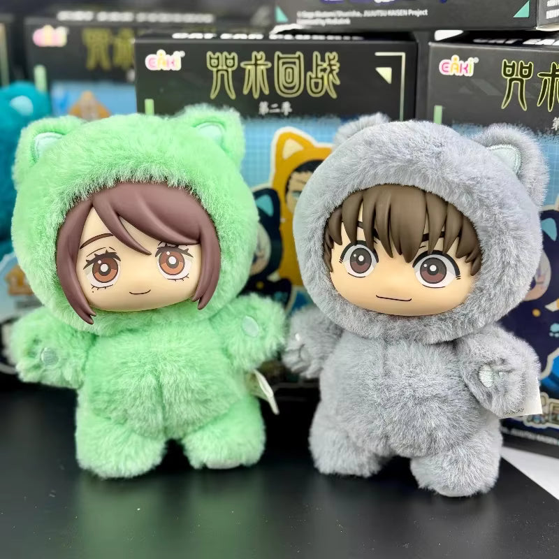 Peluche llavero SORPRESA Jujutsu Kaisen Chibi estilo Labubu (RANDOM)- llavero de peluche Bag Charm