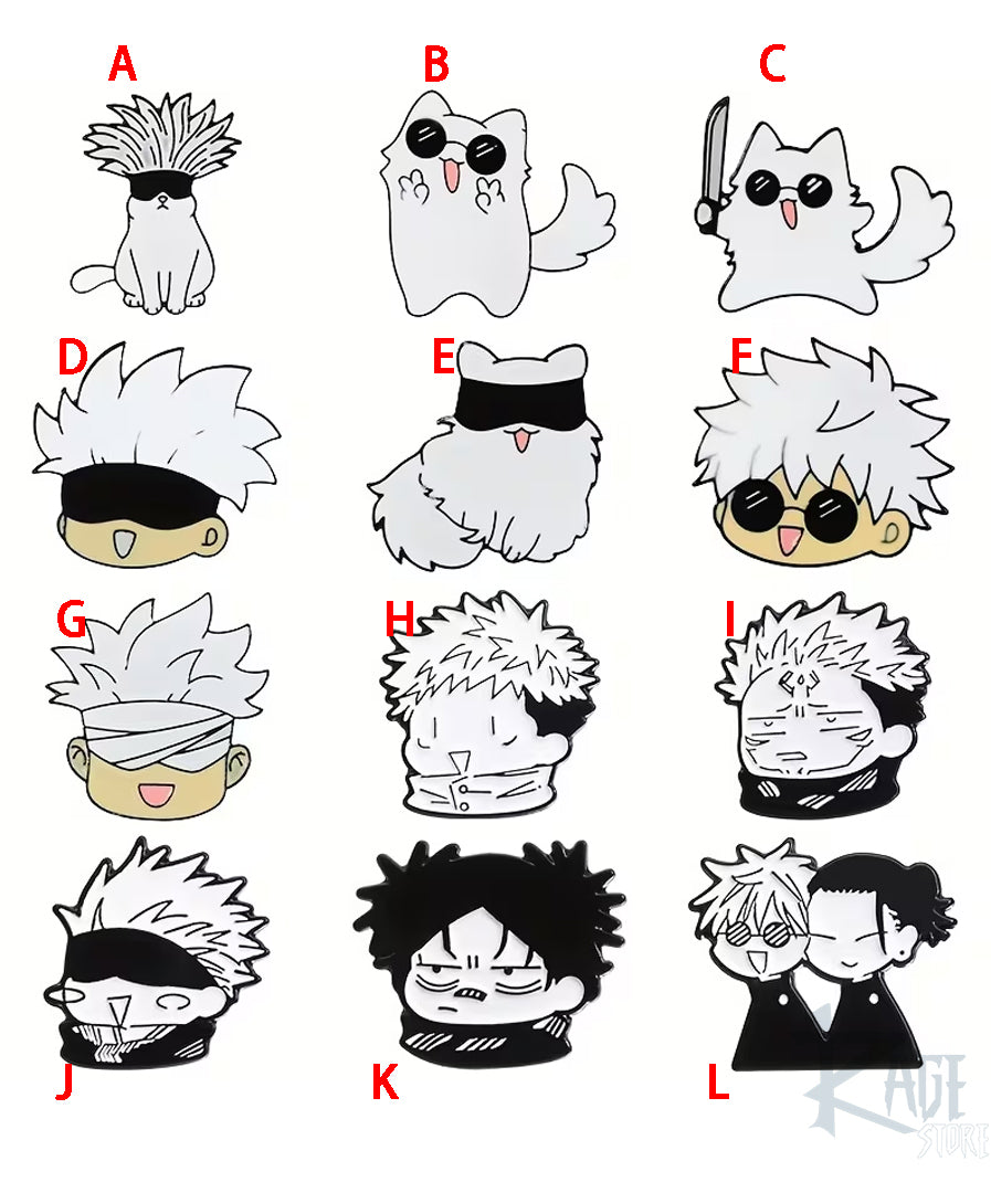 1x Pin Broche de Jujutsu Kaisen (Elige tu personaje)