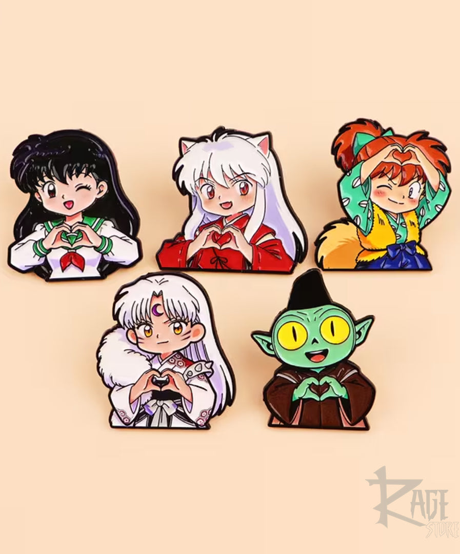 1x Pin Inuyasha - Broche de personaje de Inuyasha (Elige tu personaje)