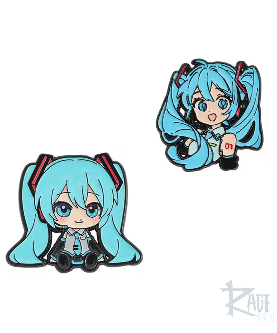 1x Pin de Hatsune Miku (Elige tu diseño)